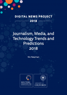 Sottoscrizioni, raccolta dati, IA e mobile: tendenze 2018 per i media secondo Reuters Institute. 